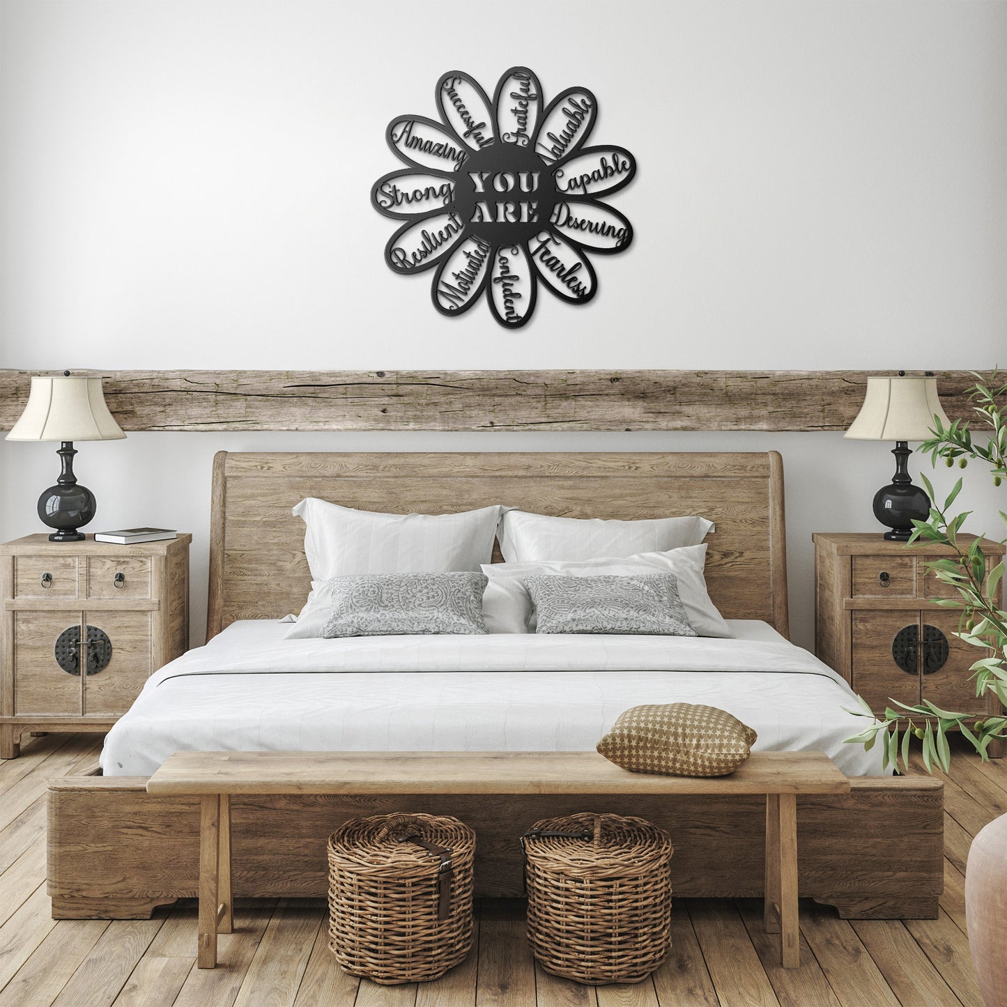 Positive Affirmation Wall Art | Sunflower Affirmation Gift