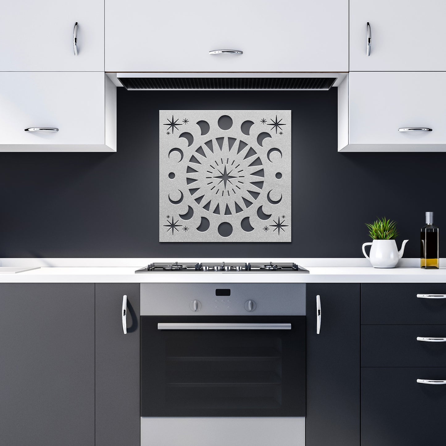Sun, Moon and Stars Metal Wall Art