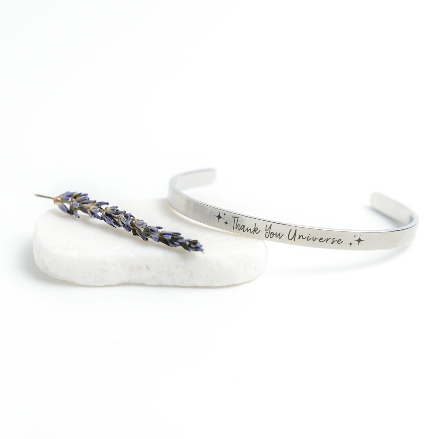 thank you universe silver bracelet