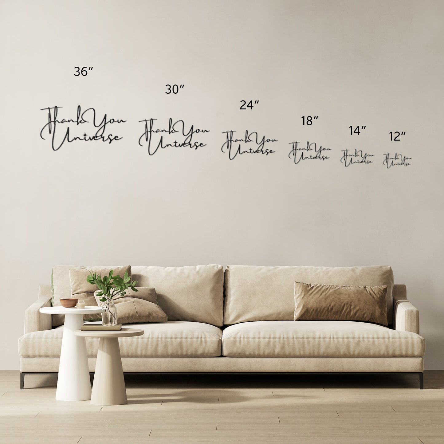 Thank You Universe Metal Wall Art