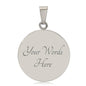 Gratitude Necklace | Gratitude Symbol Necklace | Engraved Necklace