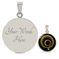 Gratitude Necklace | Gratitude Symbol Necklace | Engraved Necklace