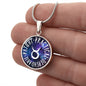Taurus Circle Pendant Necklace