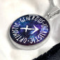 Sagittarius Circle Pendant Necklace