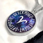 Aries Circle Pendant Necklace