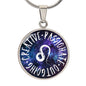 Leo Circle Pendant Necklace