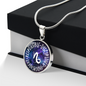 Capricorn Circle Pendant Necklace
