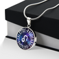 Leo Circle Pendant Necklace