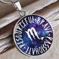 Scorpio Circle Pendant Necklace