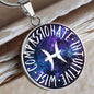 Pisces Circle Pendant Necklace