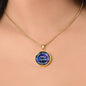 Aquarius Circle Pendant Necklace