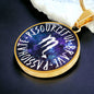 Scorpio Circle Pendant Necklace