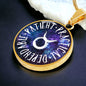 Taurus Circle Pendant Necklace