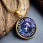 Sagittarius Circle Pendant Necklace