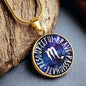 Scorpio Circle Pendant Necklace