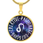 Leo Circle Pendant Necklace