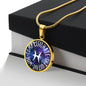 Pisces Circle Pendant Necklace