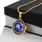 Scorpio Circle Pendant Necklace