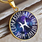 Pisces Circle Pendant Necklace