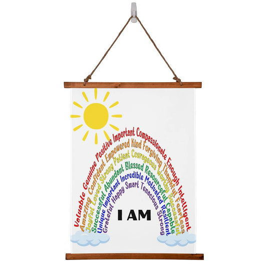 Rainbow Affirmation Wall Art | Daily Affirmation Wall Hanging
