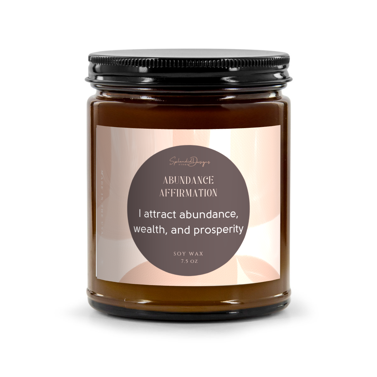 abundance affirmation candle