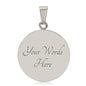 Aquarius Circle Pendant Necklace
