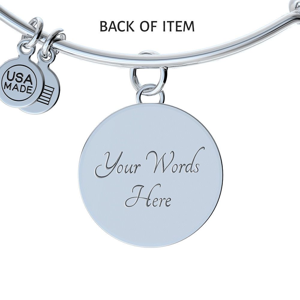 Aries Circle Pendant Bracelet