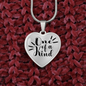 one of a kind heart quote bracelet - silver