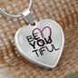 BeYouTiful Heart Pendant Necklace - silver