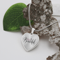 Hello Beautiful Pendant Heart Necklace - silver