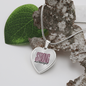 Strong and Beautiful Heart Pendant Necklace - silver