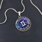 Gemini Circle Pendant Necklace