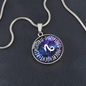 Capricorn Circle Pendant Necklace