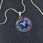 Aries Circle Pendant Necklace
