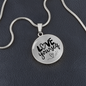 Love Yourself Circle Pendant Necklace