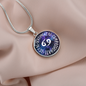 Cancer Circle Pendant Necklace