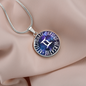 Gemini Circle Pendant Necklace