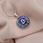 Libra Circle Pendant Necklace