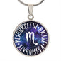 Scorpio Circle Pendant Necklace