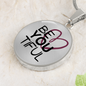 BeYouTiful Circle Pendant Necklace - silver