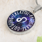 Leo Circle Pendant Necklace