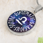 Libra Circle Pendant Necklace