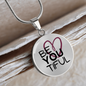 BeYouTiful Circle Pendant Necklace -silver