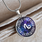 Capricorn Circle Pendant Necklace