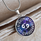 Cancer Circle Pendant Necklace