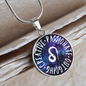 Leo Circle Pendant Necklace