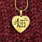one of a kind heart quote bracelet - gold