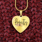 Perfectly Imperfect Heart Pendant Necklace - gold