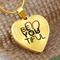 BeYouTiful Heart Pendant Necklace - gold