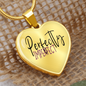 Perfectly Imperfect Heart Pendant Necklace - gold